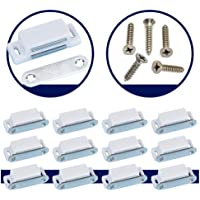 Coardor Cierre Armarios Magnético Pestillo Puerta 12 Piezas Para Puerta De Cocina Home Muebles Blanco Con Tornillos 60…